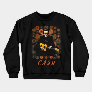 Johnny Cash Outlaw Classic Country Music Fan Crewneck Sweatshirt